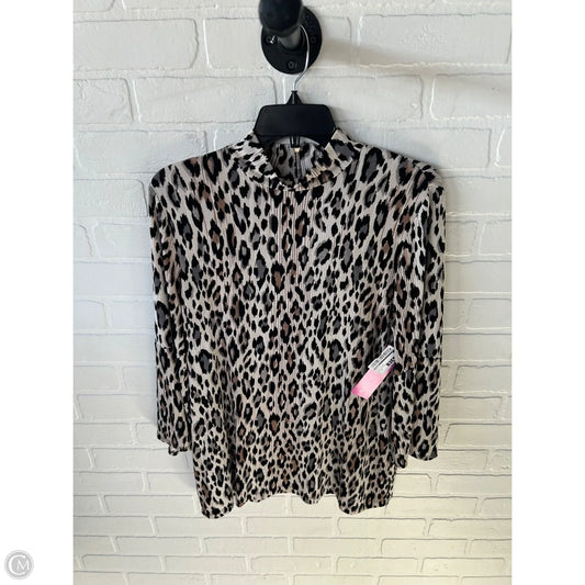 Top Long Sleeve By Chicos In Animal Print, Size: M