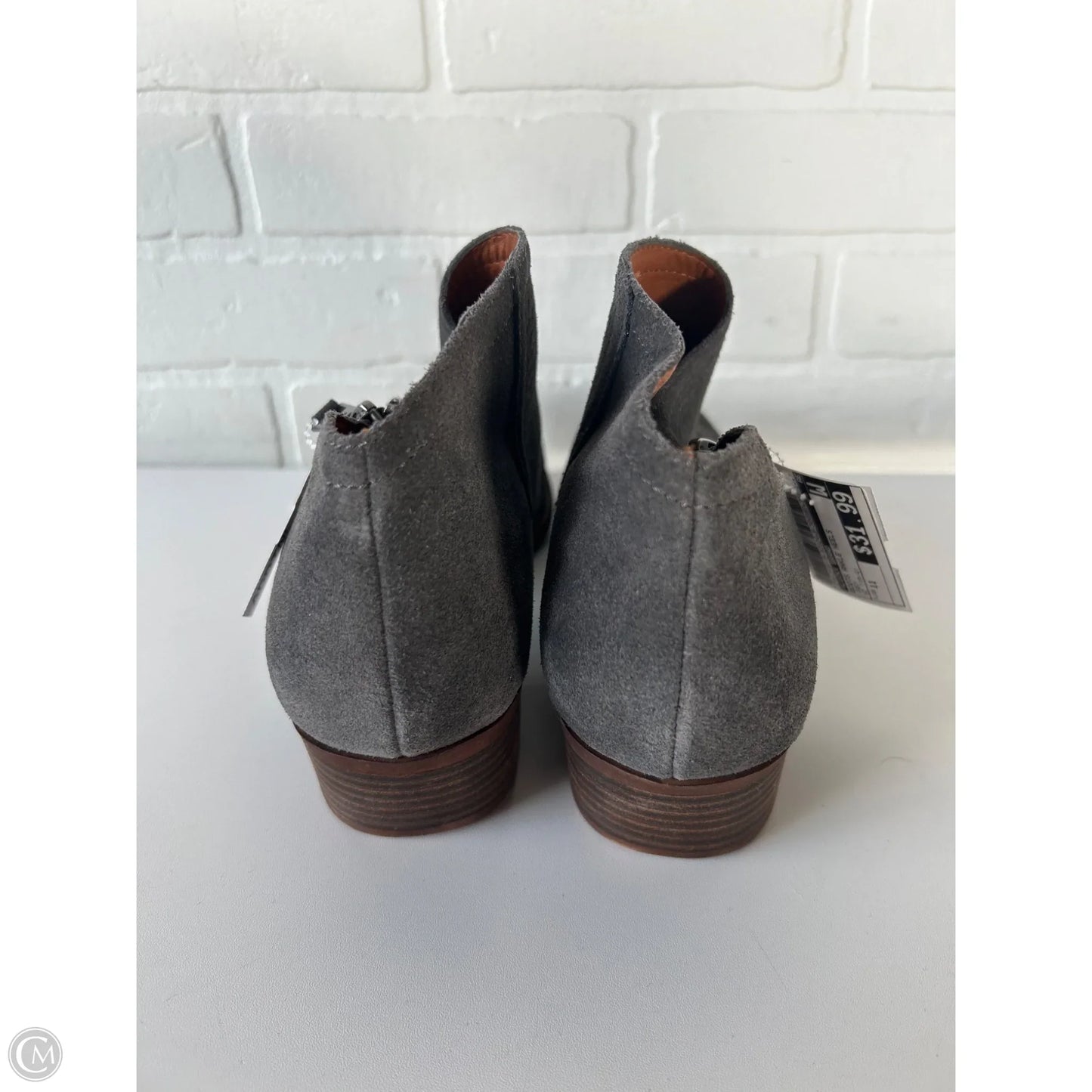 Boots Ankle Heels By Lucky Brand In Grey, Size: 11