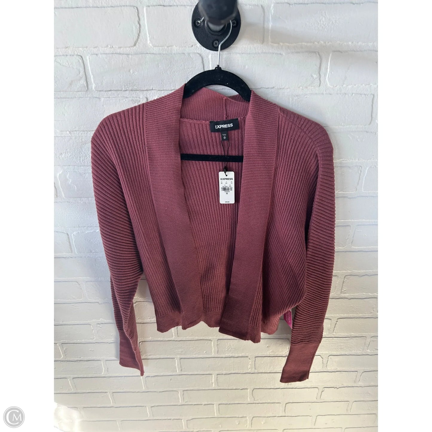 Sweater Cardigan By Express In Pink, Size: Xs