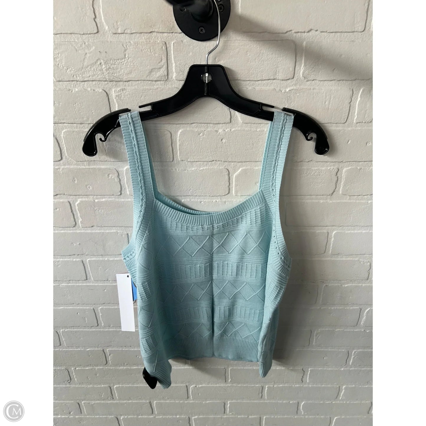 Vest Sweater By Talbots In Blue, Size: L