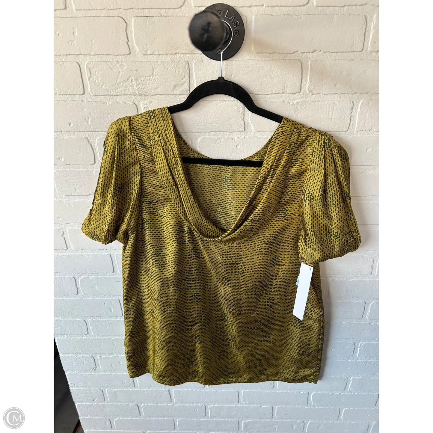 Top Short Sleeve By Rachel Zoe In Yellow, Size: L