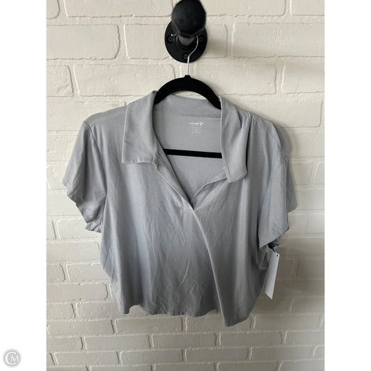Athletic Top Short Sleeve By Old Navy In Grey, Size: Xxl