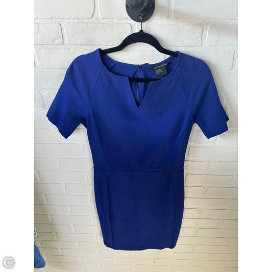 Dress Work By Armani Exchange In Blue, Size: M