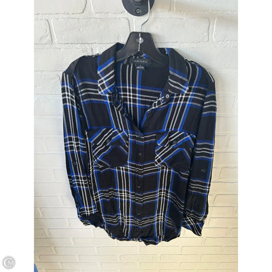 Top Long Sleeve By Sanctuary In Black & Blue, Size: S