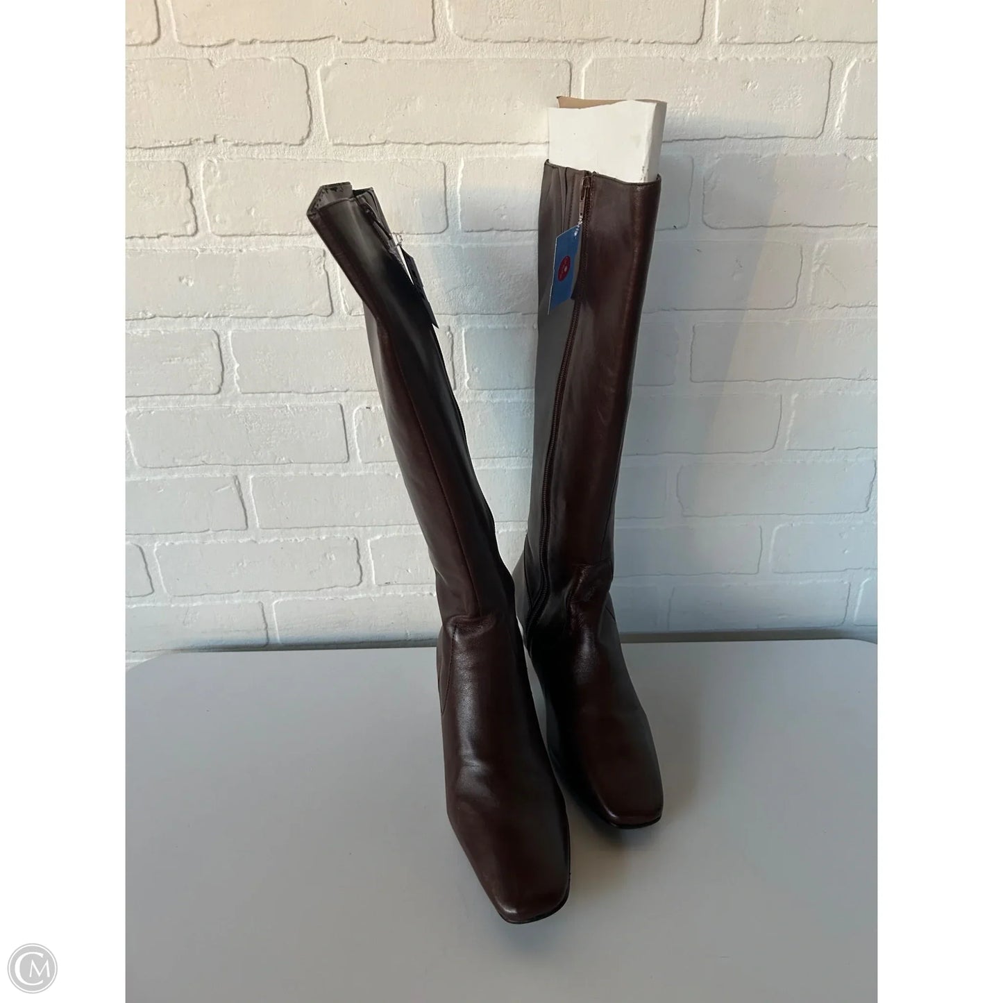 Boots Knee Heels By Antonio Melani In Brown, Size: 9