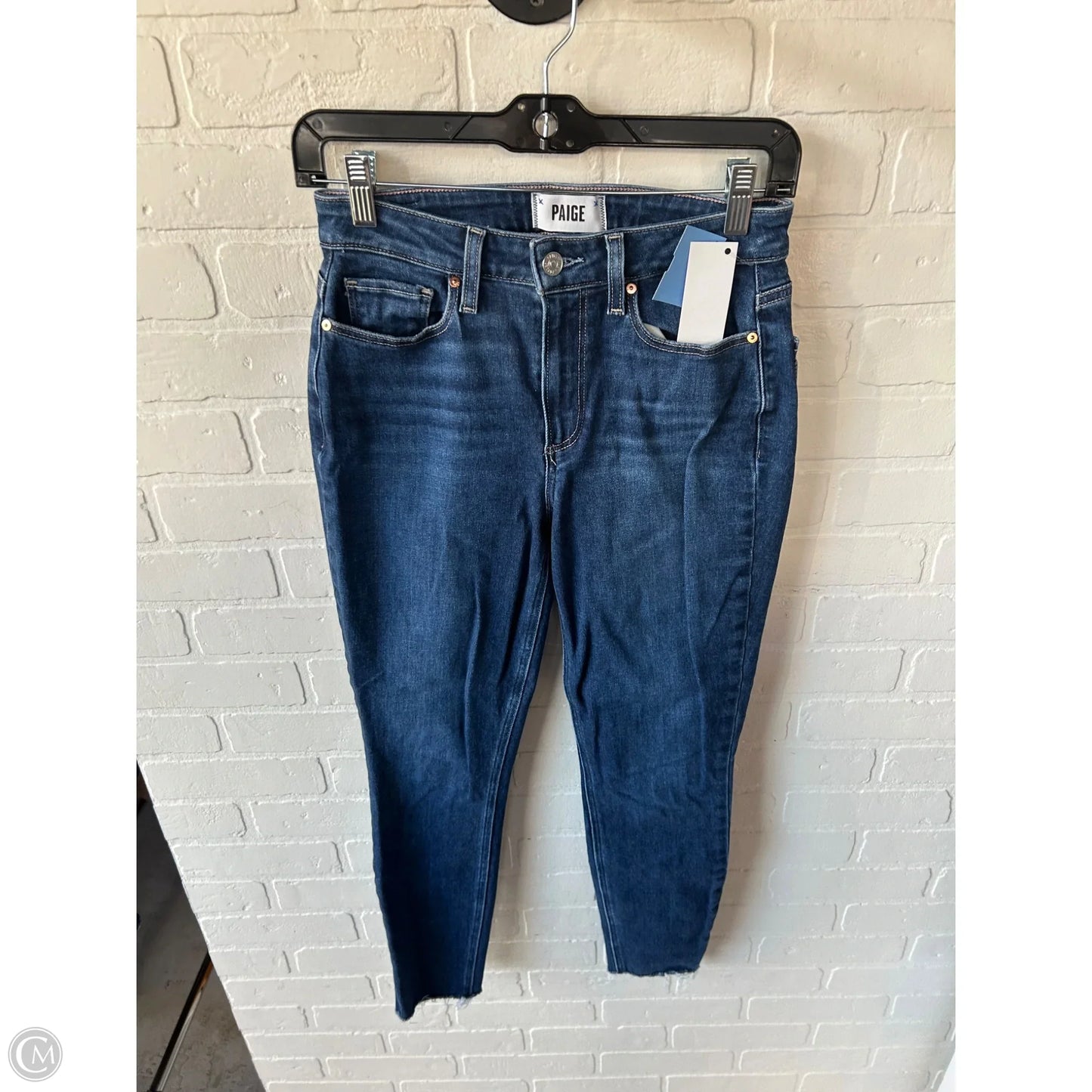 Jeans Skinny By Paige In Blue Denim, Size: 4