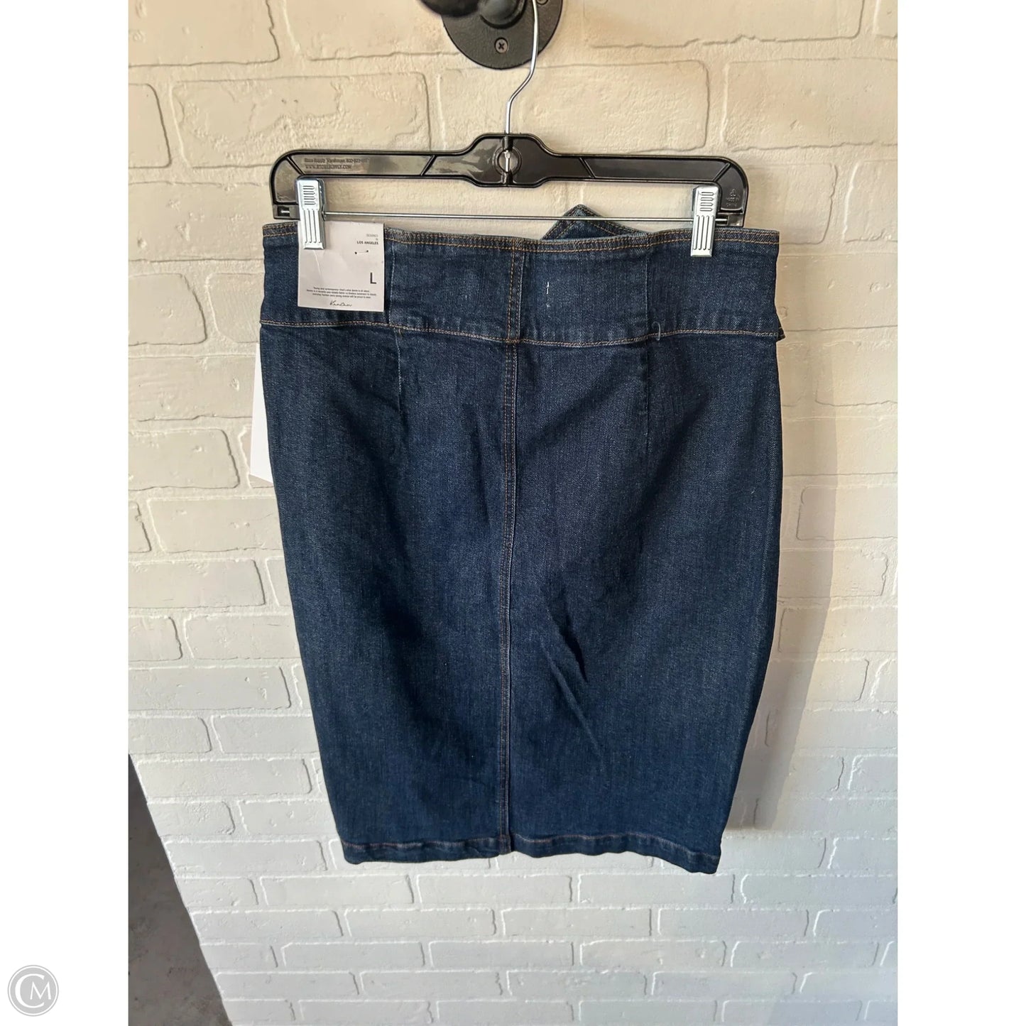 Skirt Midi By Kancan In Blue Denim, Size: 12