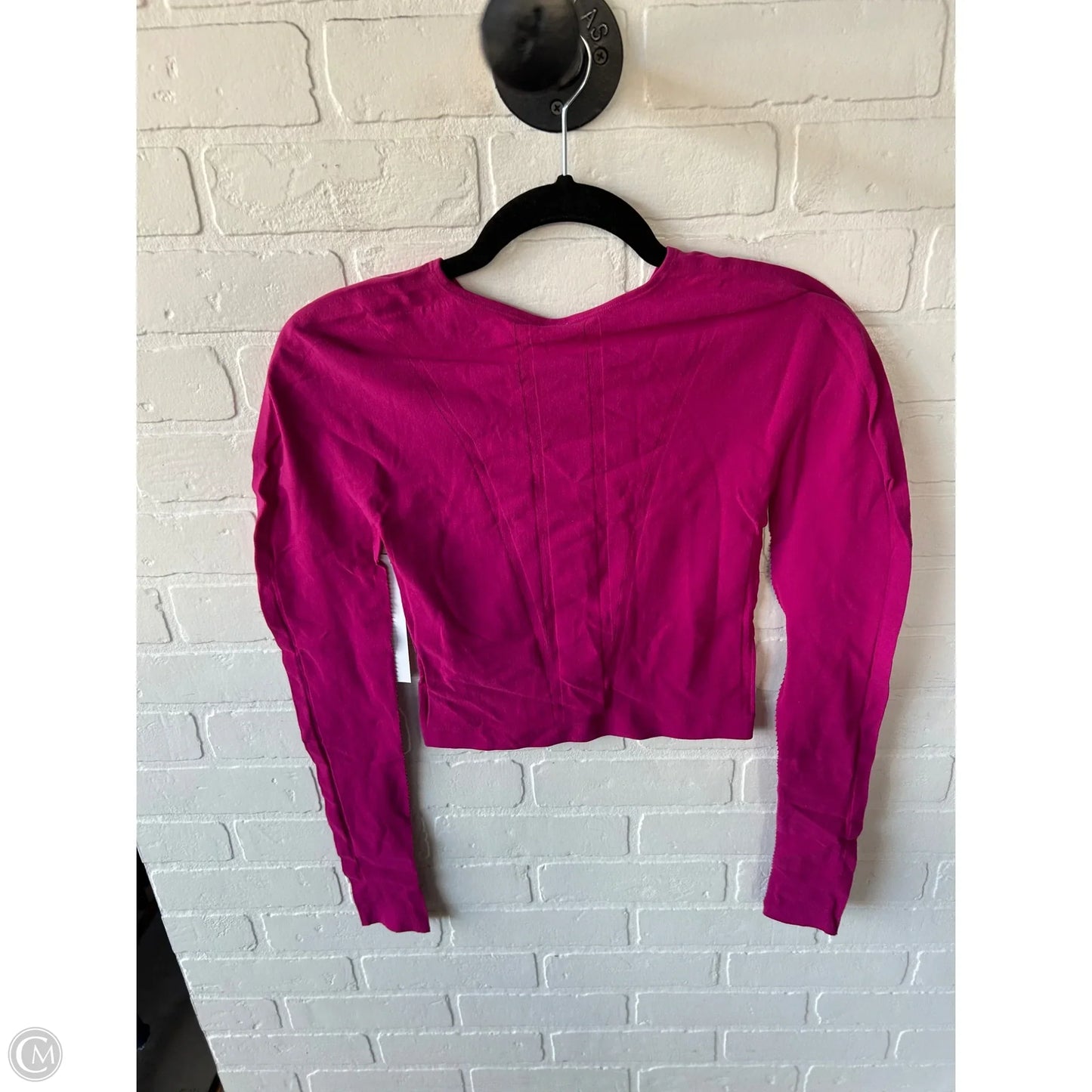 Athletic Top Long Sleeve Crewneck By Fabletics In Pink, Size: S