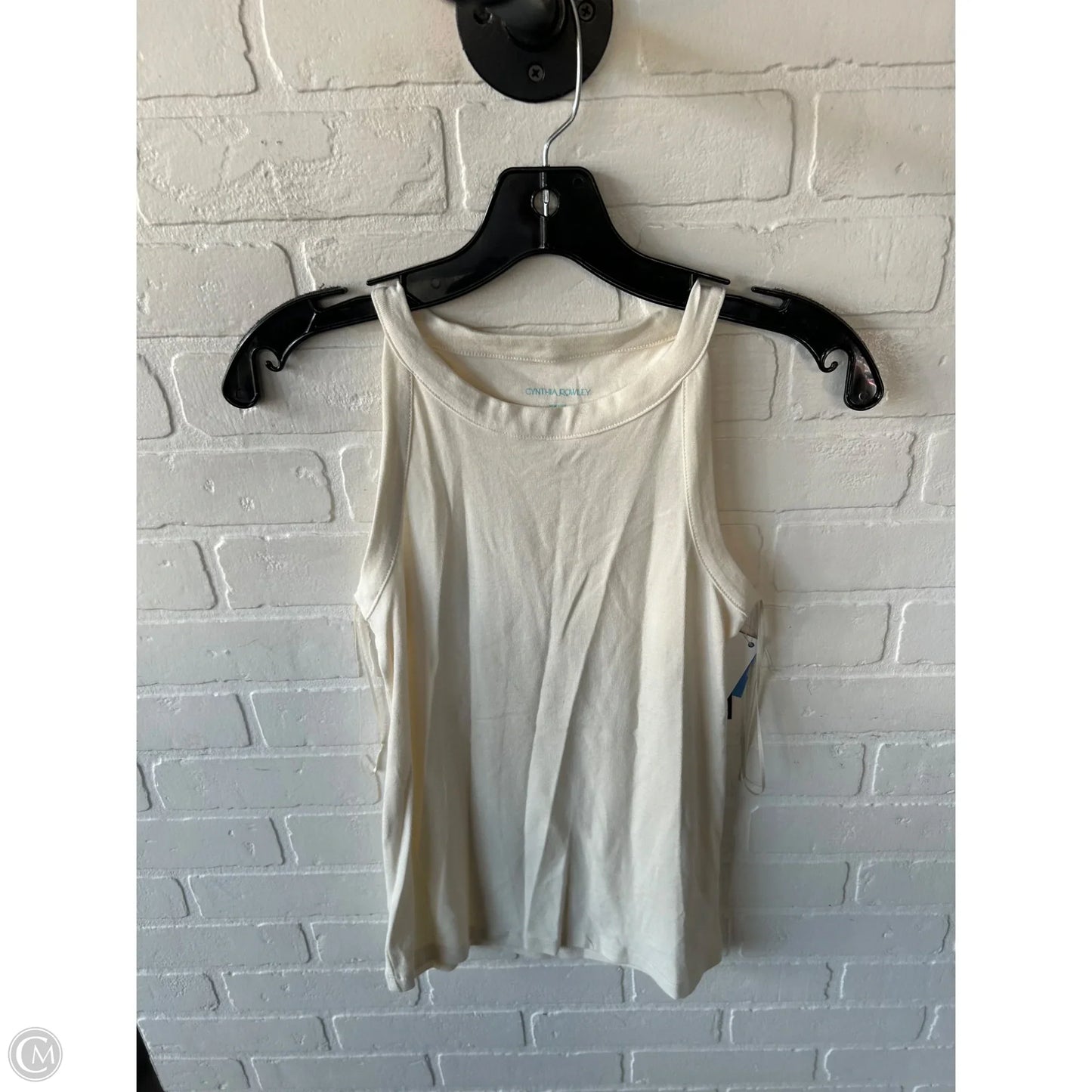 Top Sleeveless Basic By Cynthia Rowley In Cream, Size: S