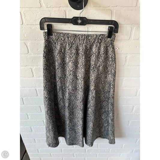 Skirt Midi By Zara In Black & Tan, Size: 4