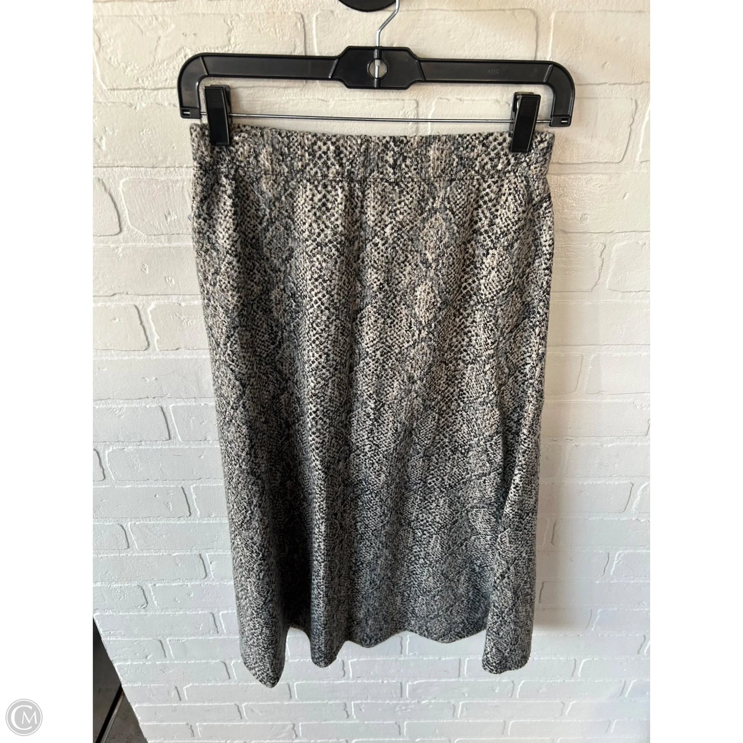 Skirt Midi By Zara In Black & Tan, Size: 4