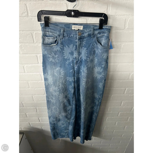 Jeans Wide Leg By Current/elliott In Blue Denim, Size: 4