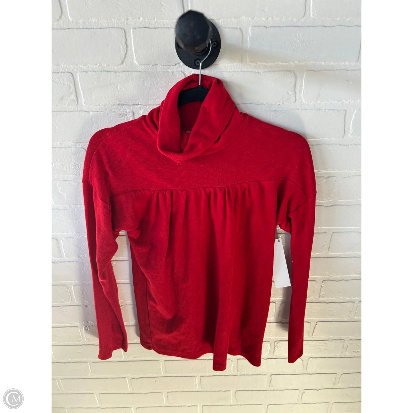 Top Long Sleeve By Maeve In Red, Size: S