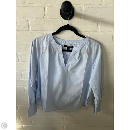 Top Long Sleeve By Banana Republic In Blue, Size: S
