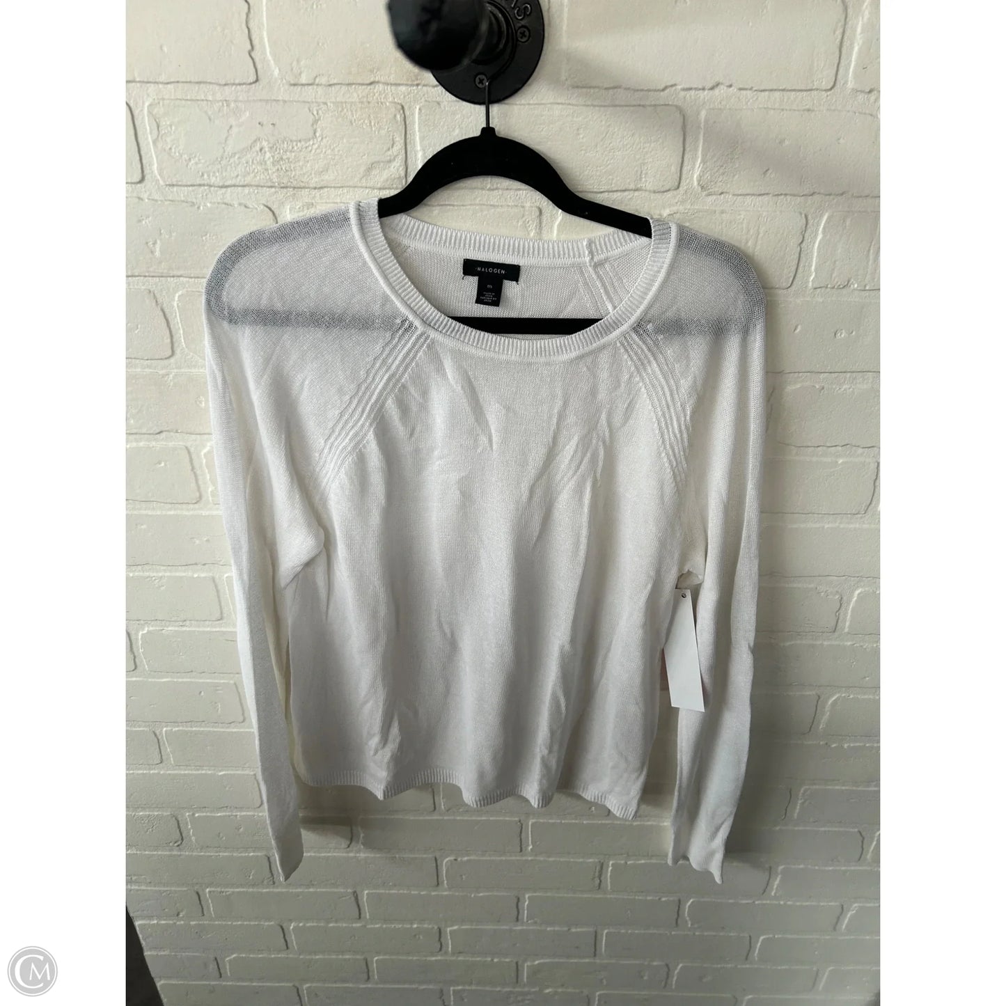 Sweater By Halogen In White, Size: M