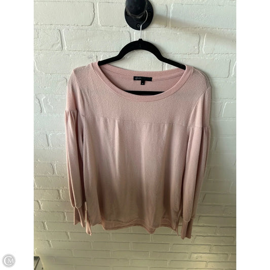 Top Long Sleeve By Gibson In Pink, Size: M