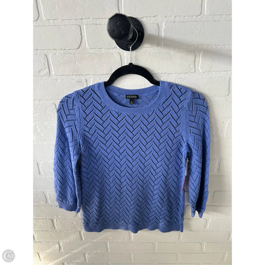 Sweater Short Sleeve By Talbots In Blue, Size: S