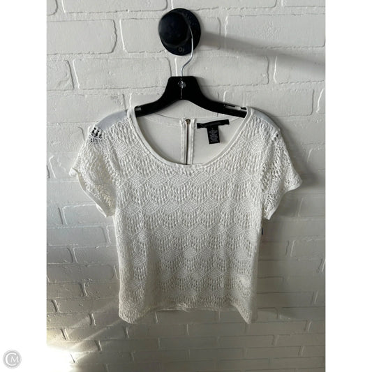 Top Short Sleeve By 89th And Madison In White, Size: L
