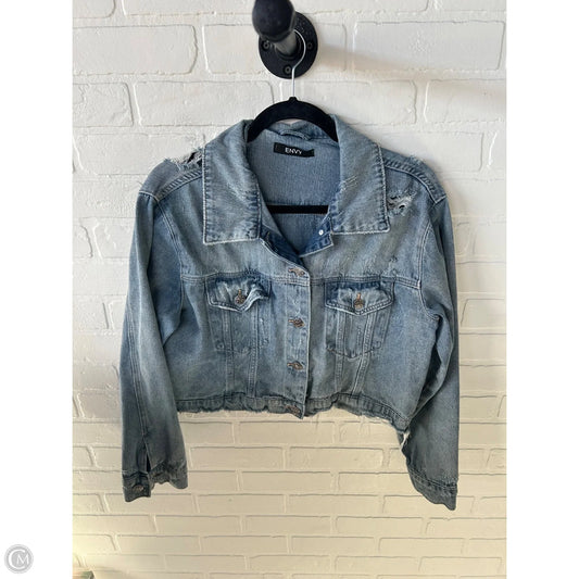 Jacket Denim By Clothes Mentor In Blue Denim, Size: S