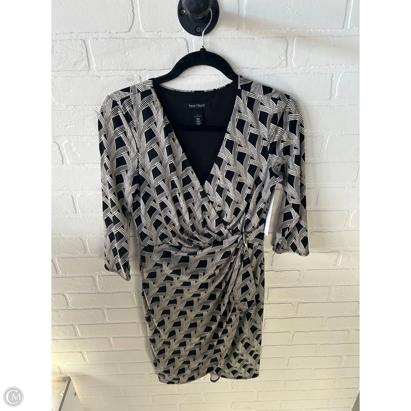 Dress Work By White House Black Market In Black & Tan, Size: S