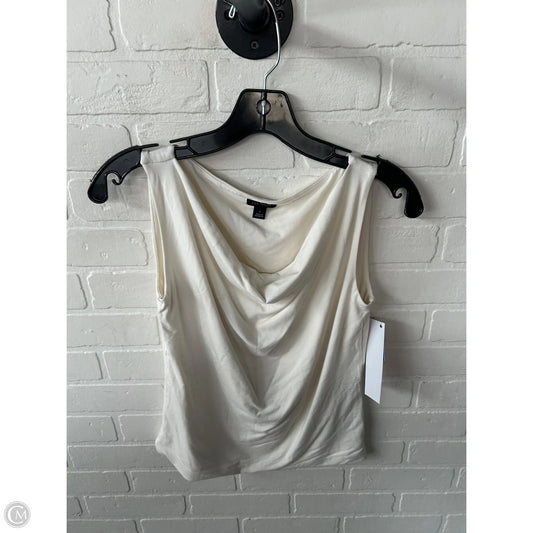 Top Sleeveless By Ann Taylor In White, Size: S