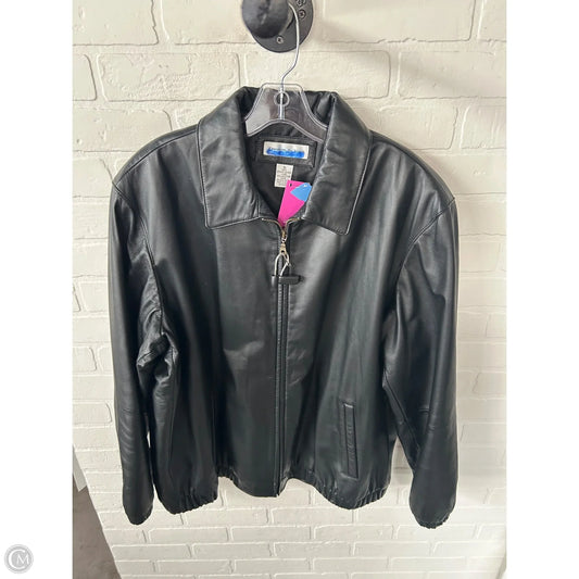 Jacket Leather By Preston And New York In Black, Size: Xl