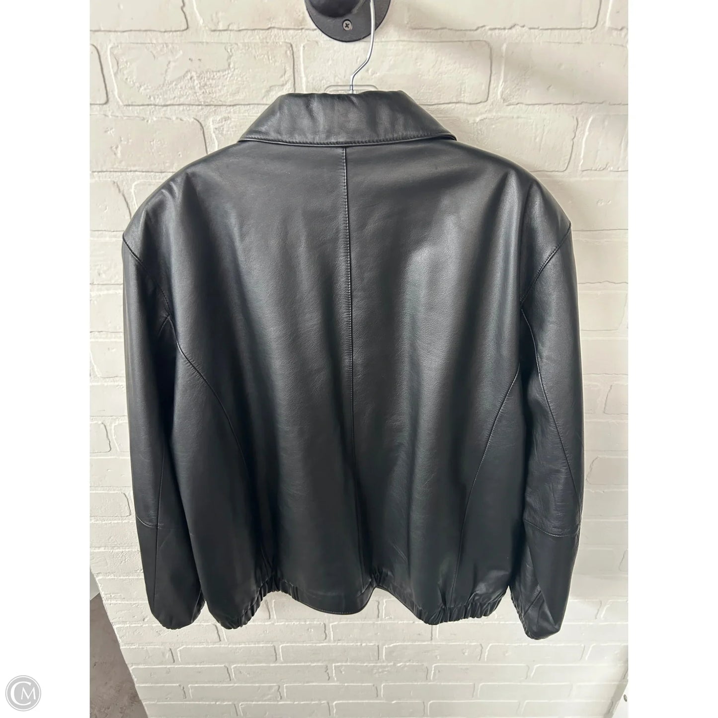 Jacket Leather By Preston And New York In Black, Size: Xl