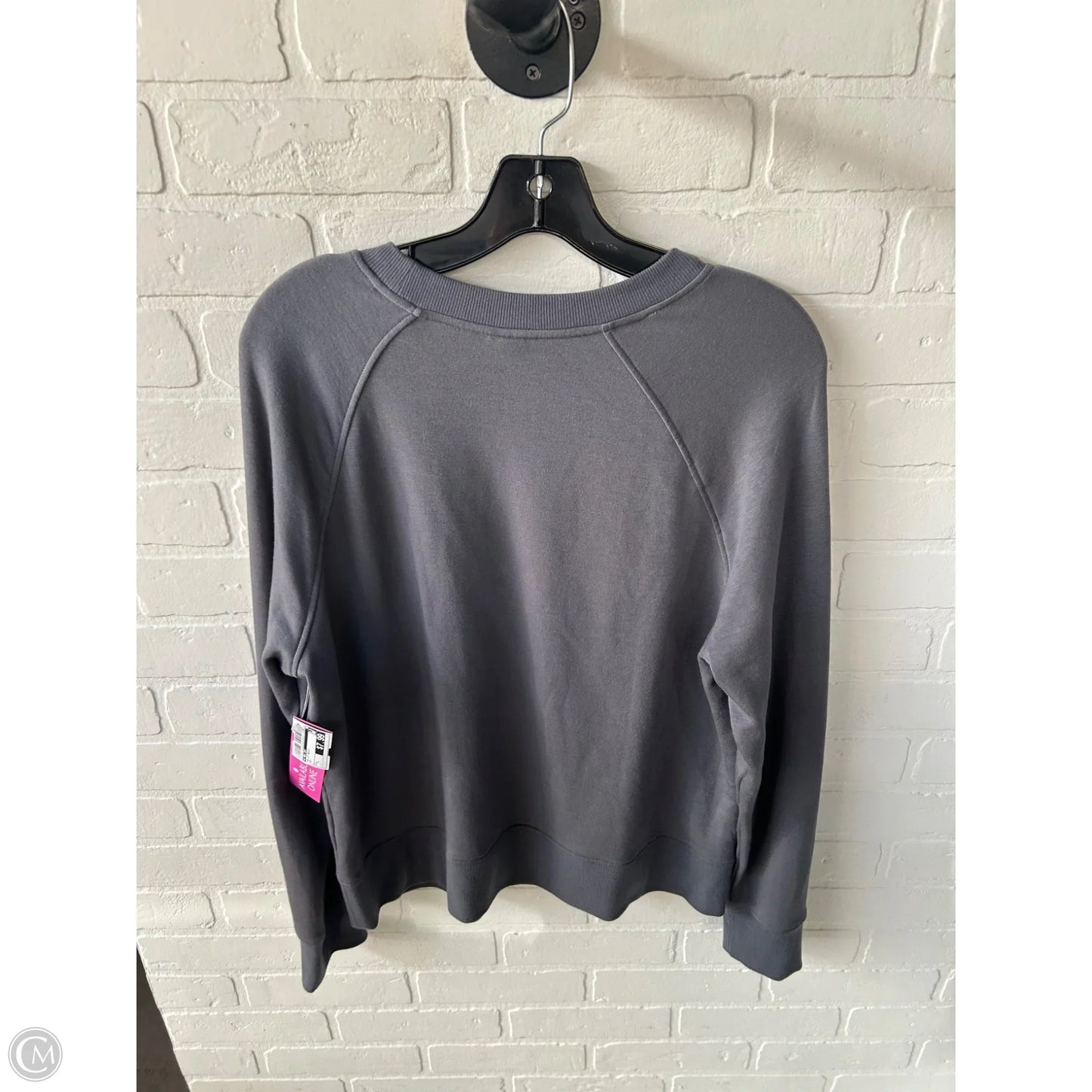 Top Long Sleeve Basic By A New Day In Grey, Size: L