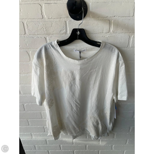 Top Short Sleeve By Clothes Mentor In White, Size: Xl