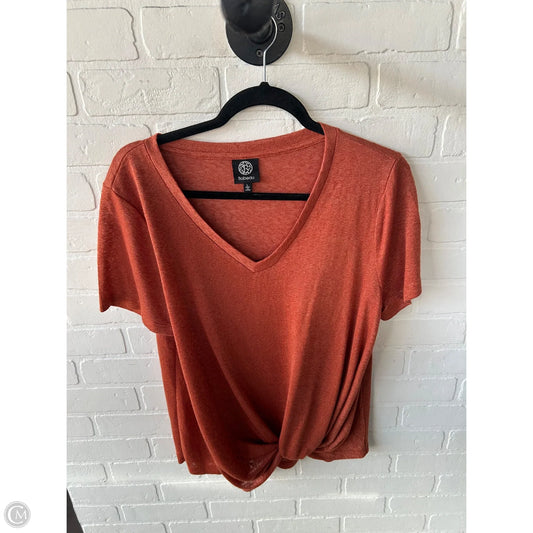Top Short Sleeve By Bobeau In Orange, Size: L