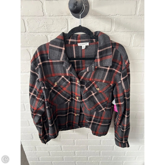 Top Long Sleeve By Beachlunchlounge In Grey & Orange, Size: M