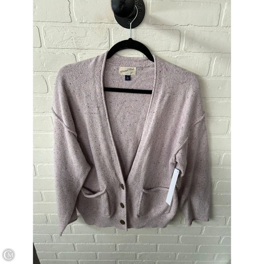 Sweater Cardigan By Universal Thread In Purple, Size: M