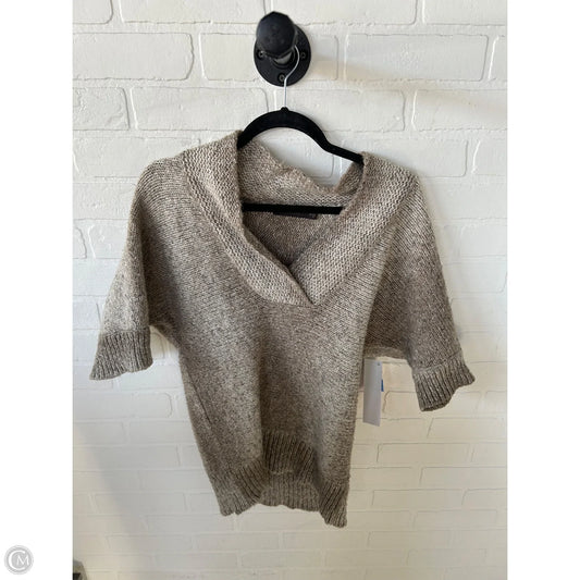 Sweater Short Sleeve By Limited In Tan, Size: M
