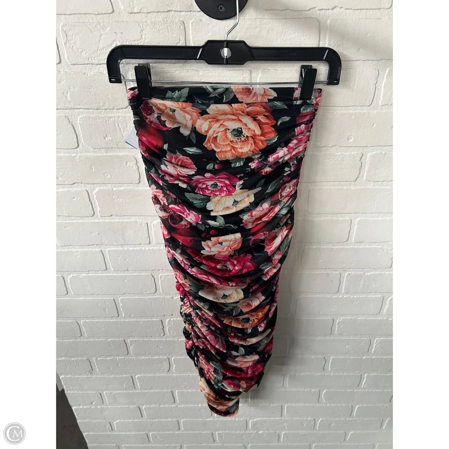 Dress Casual Midi By Express In Black & Pink, Size: Xs