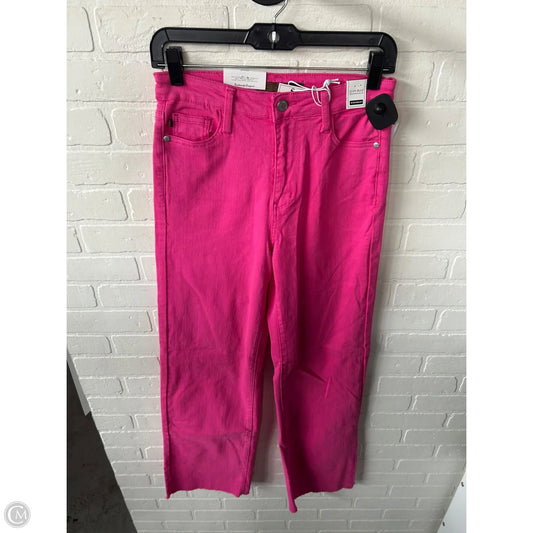 Jeans Straight By Judy Blue In Pink Denim, Size: 5/27