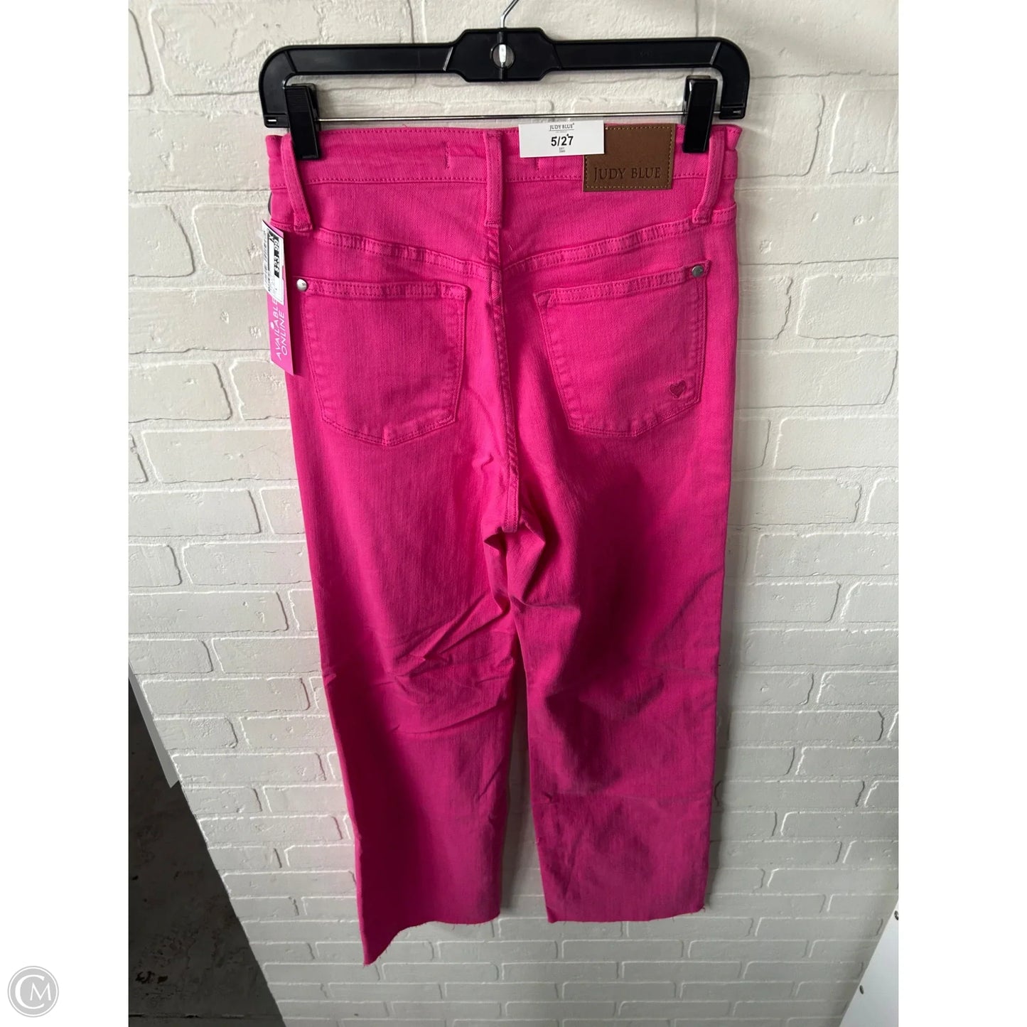 Jeans Straight By Judy Blue In Pink Denim, Size: 5/27