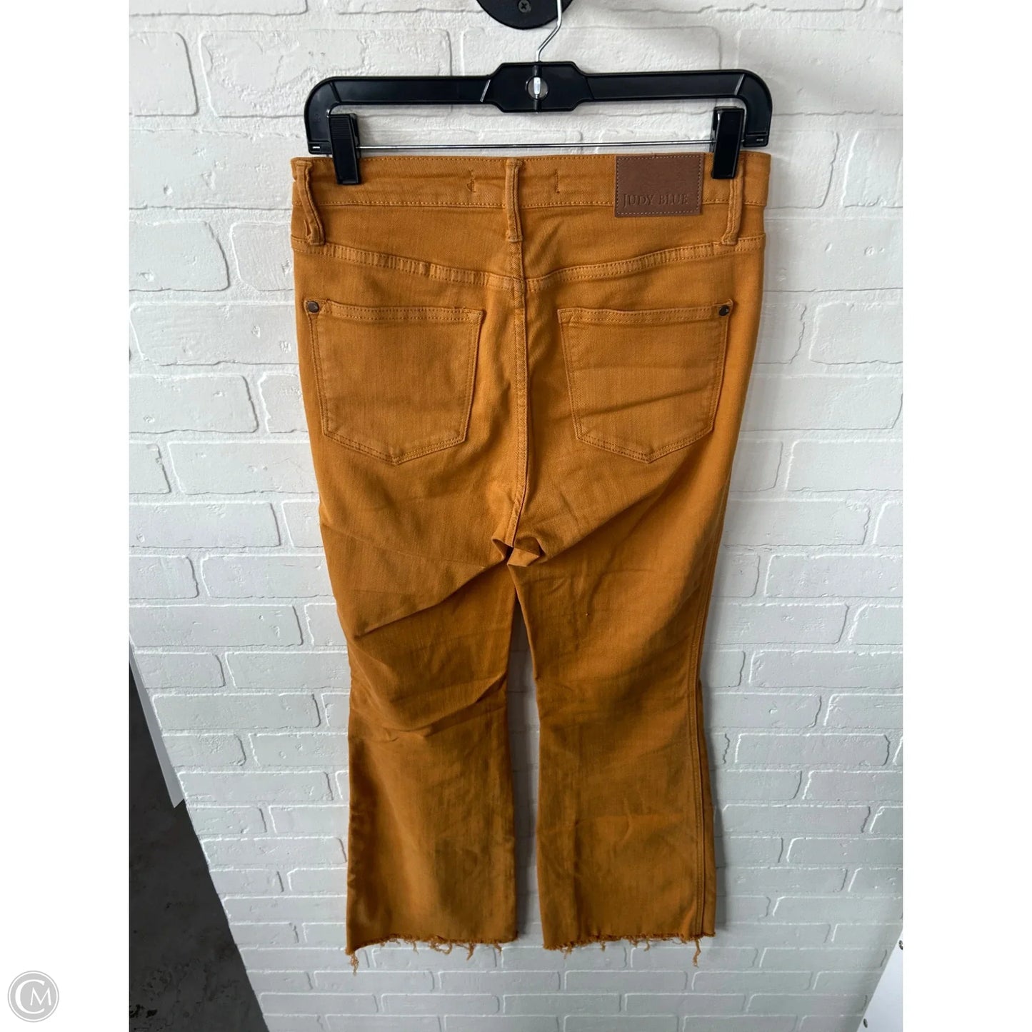 Jeans Flared By Judy Blue In Yellow Denim, Size: 4