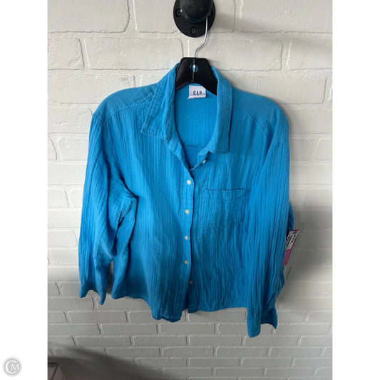 Top Long Sleeve By Gap In Blue, Size: M