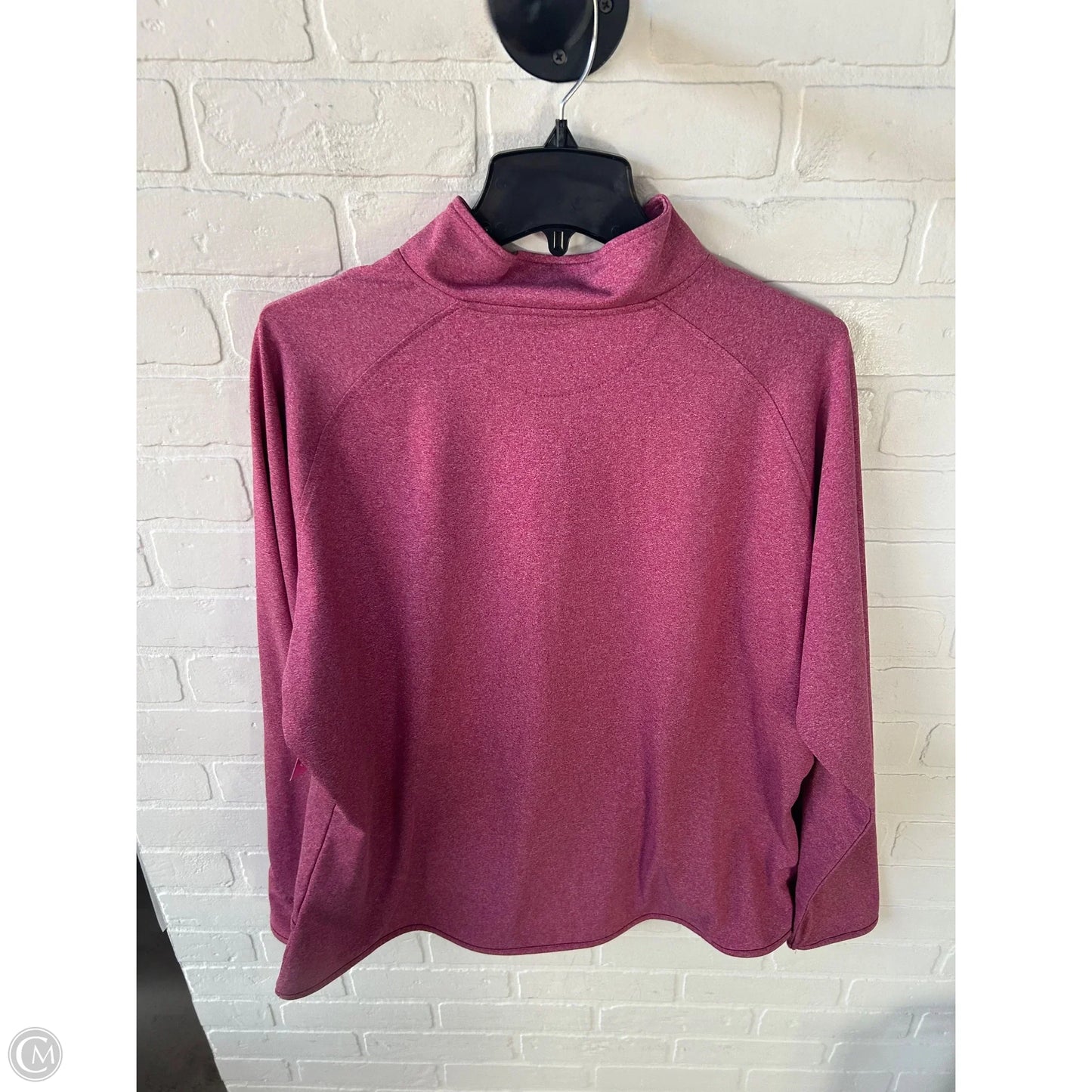 Athletic Top Long Sleeve Collar By Clothes Mentor In Pink, Size: Xxl