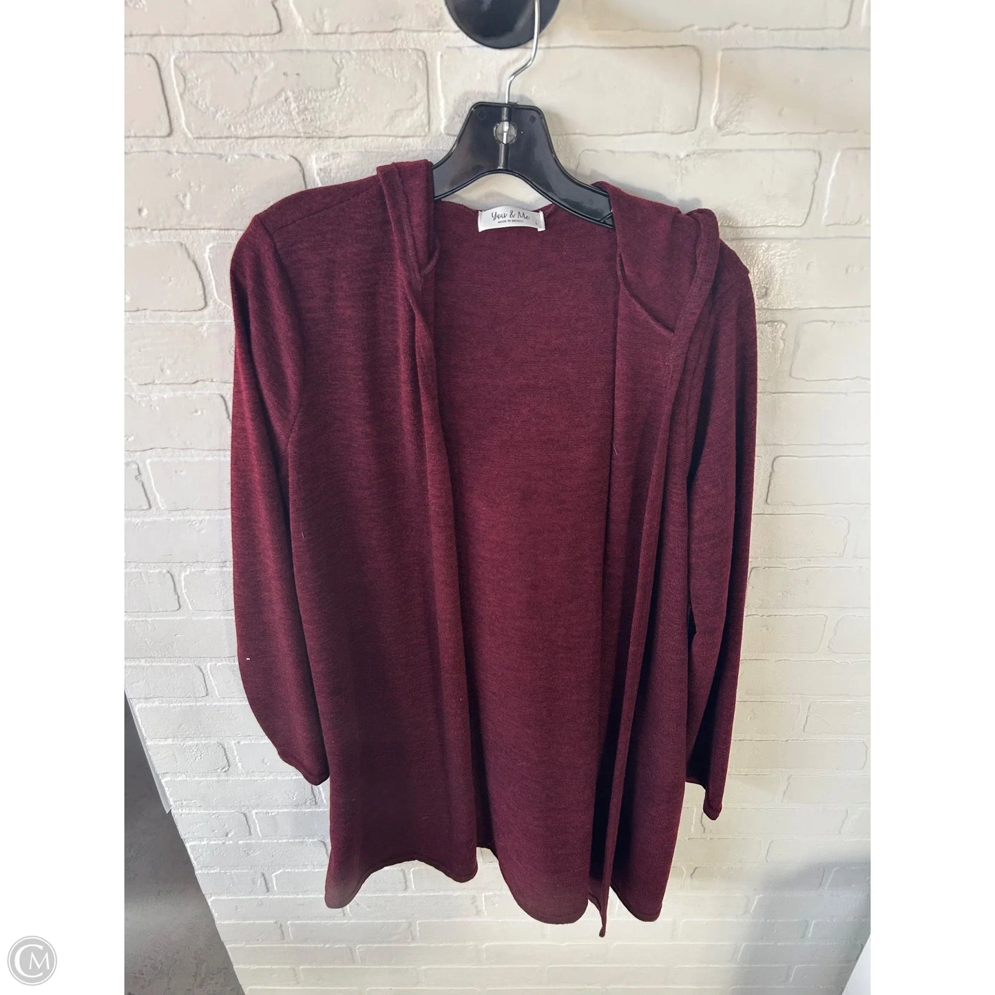 Cardigan By Clothes Mentor In Red, Size: L