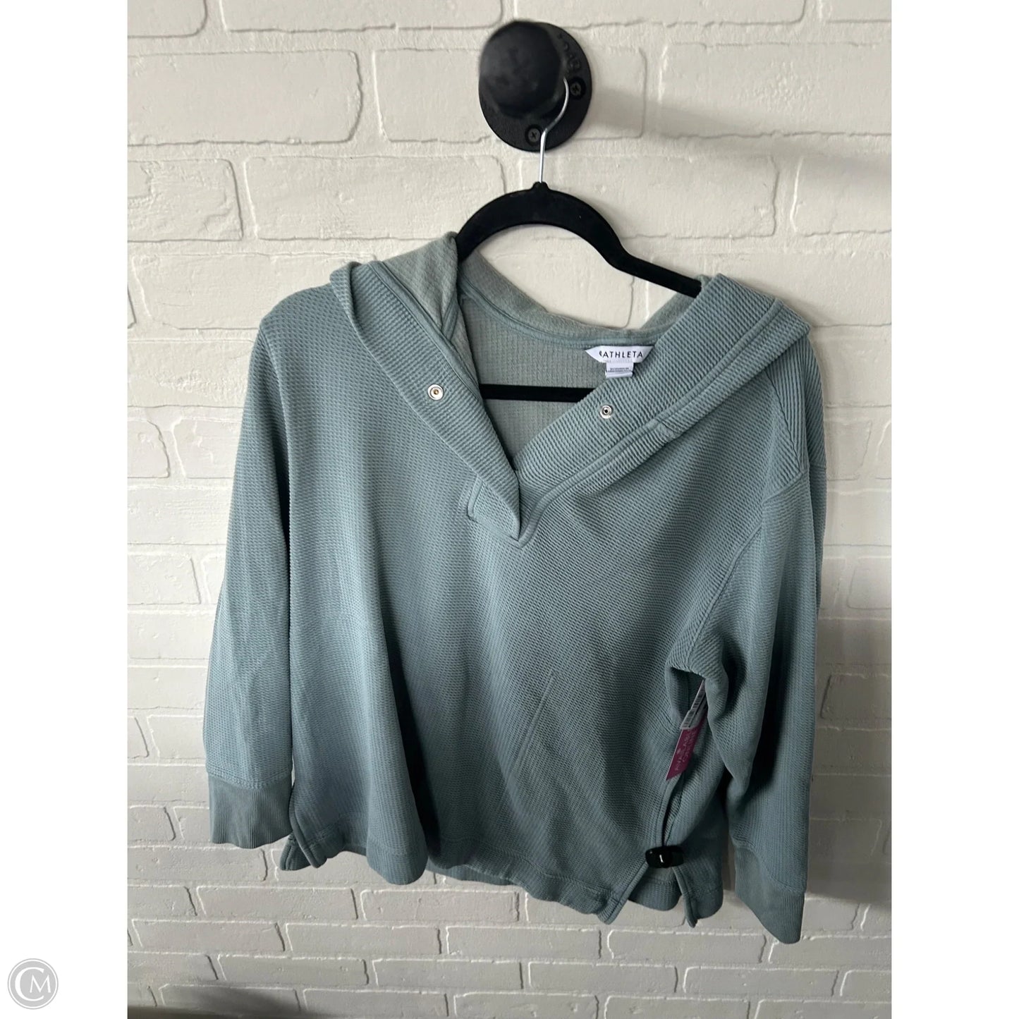 Athletic Sweatshirt Hoodie By Athleta In Blue, Size: M