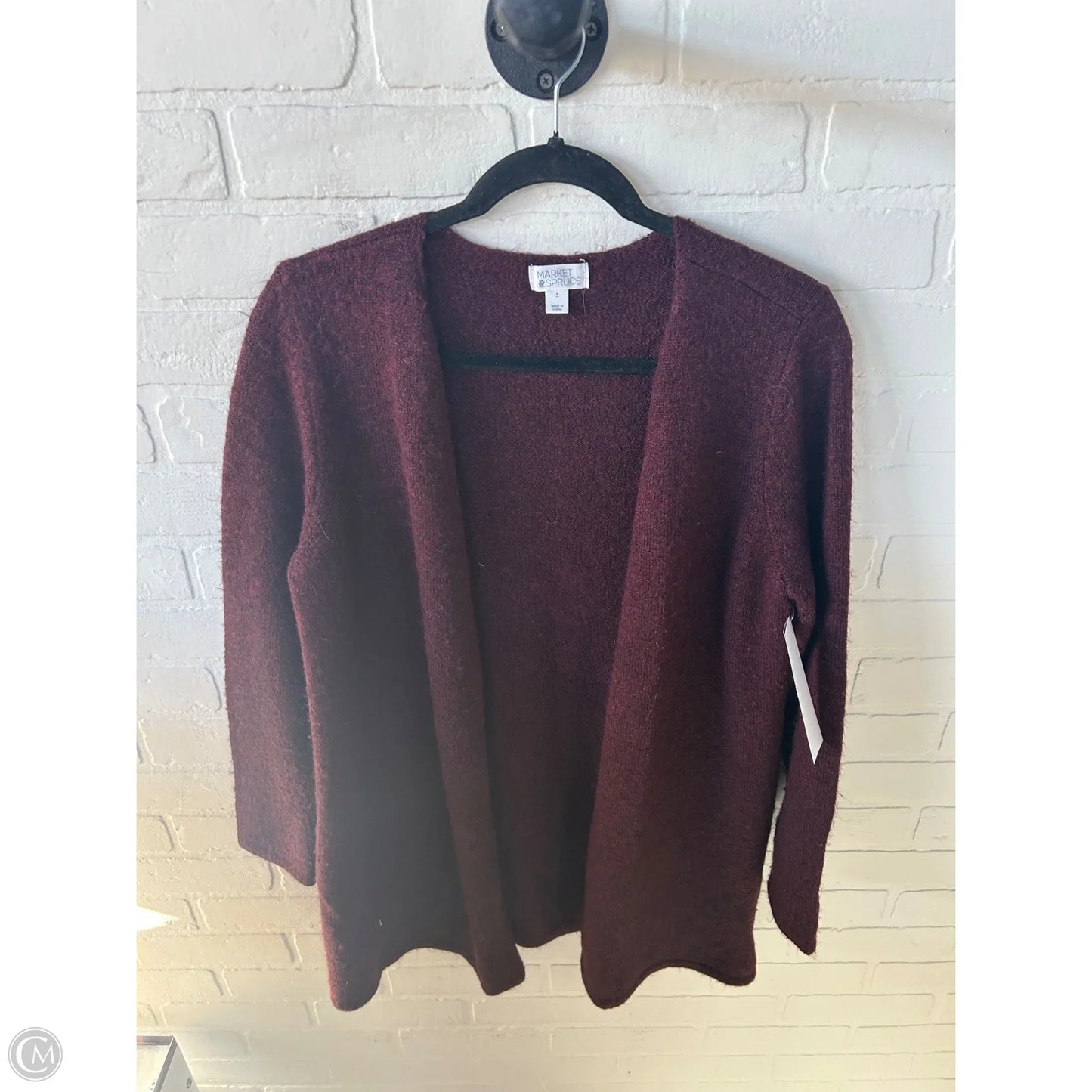 Sweater Cardigan By Market & Spruce In Red, Size: L