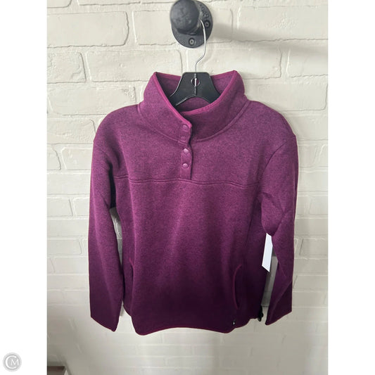 Jacket Fleece By Eddie Bauer In Purple, Size: M