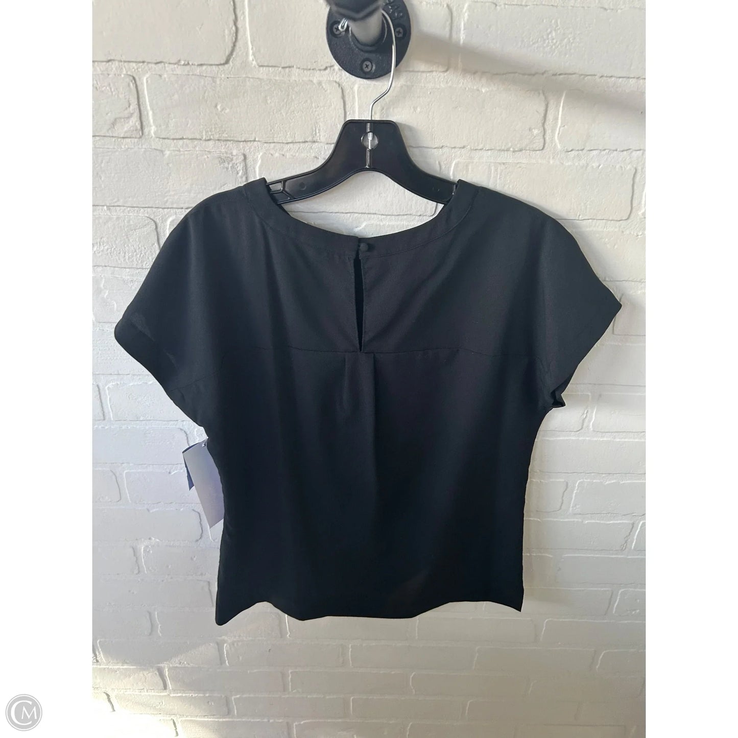 Top Short Sleeve By Banana Republic In Black, Size: Xs