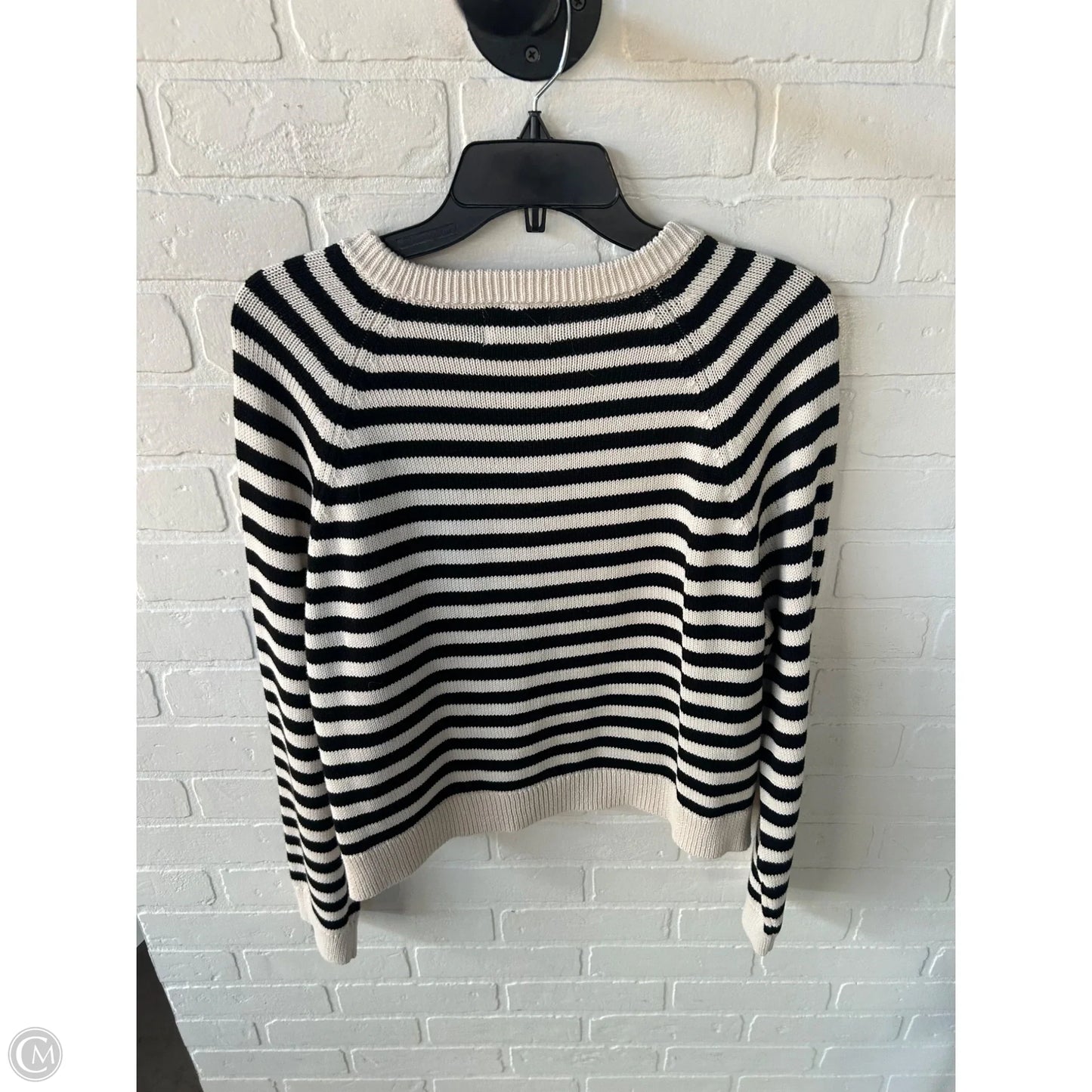 Sweater Cardigan By Universal Thread In Black & Cream, Size: Xl