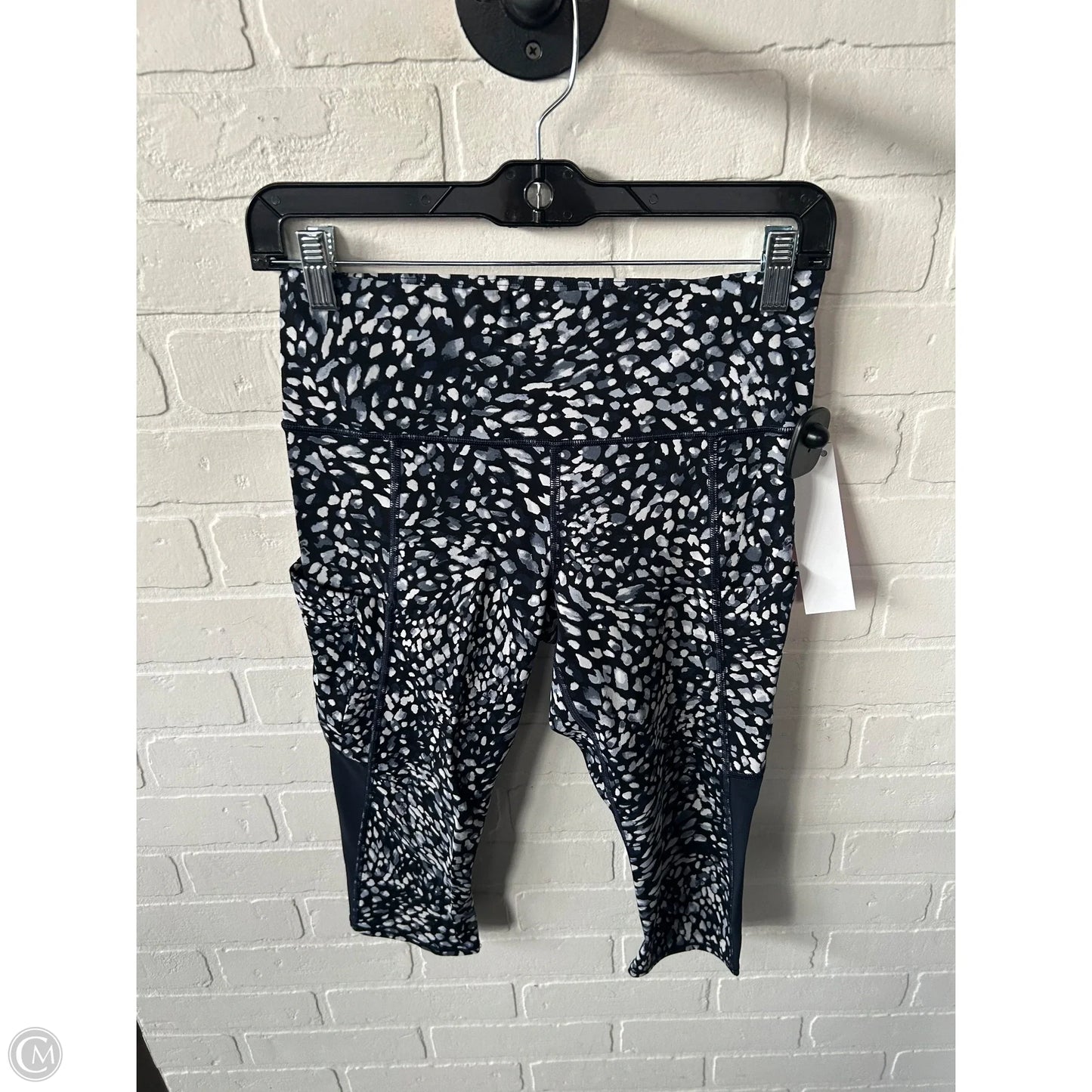 Athletic Leggings Capris By Athleta In Blue & White, Size: 4