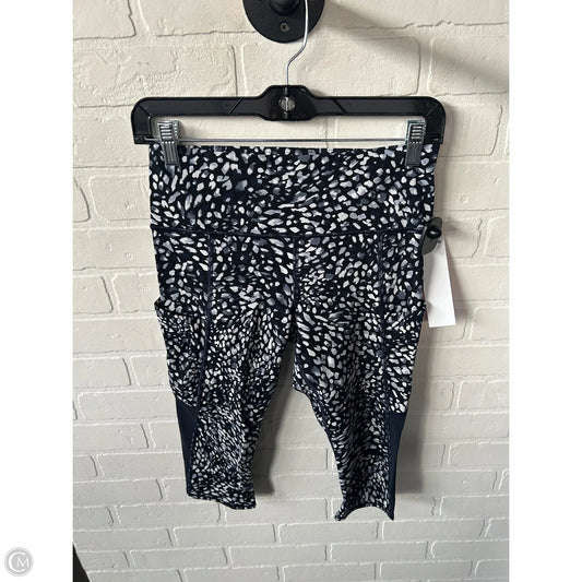 Athletic Leggings Capris By Athleta In Blue & White, Size: 4