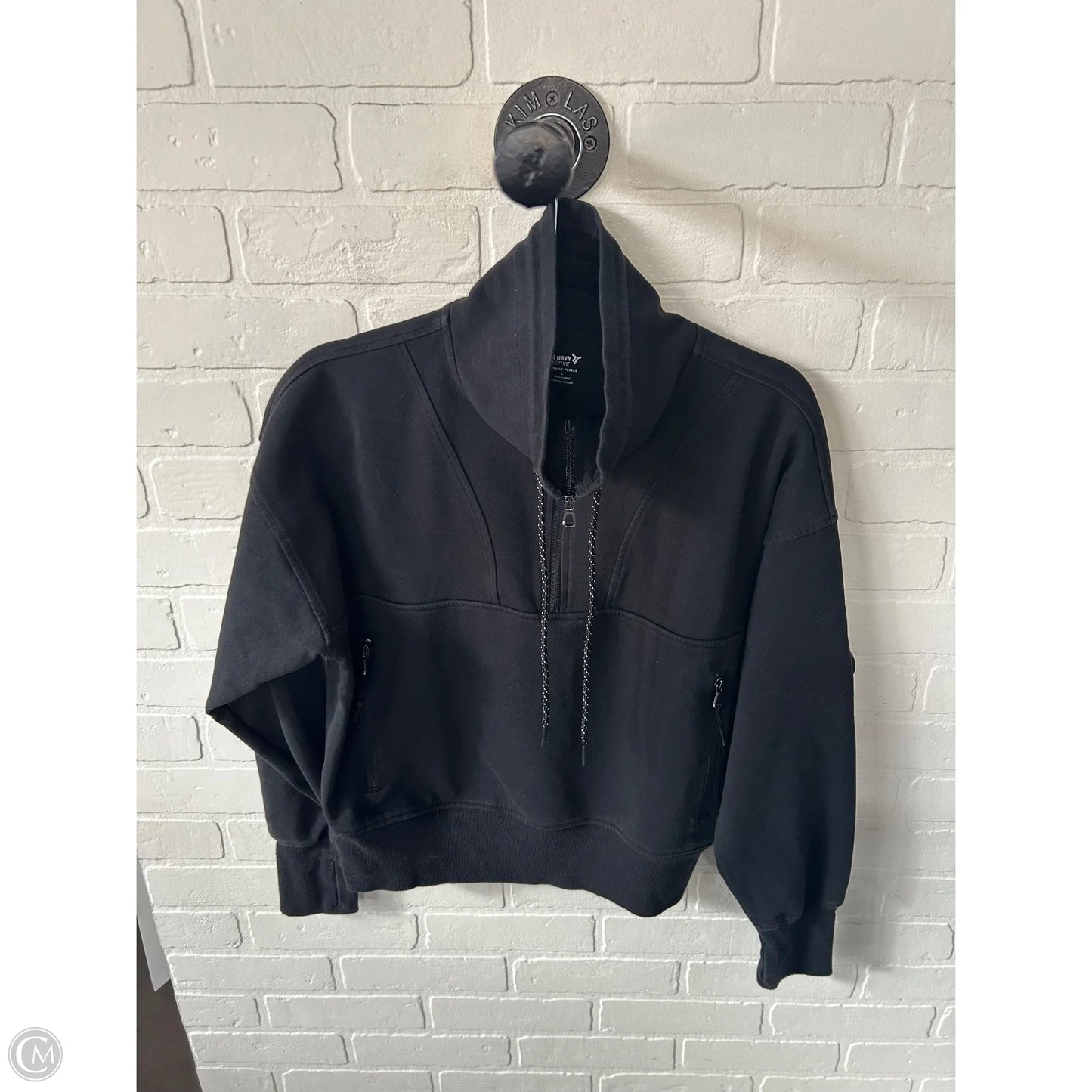 Athletic Sweatshirt Collar By Old Navy In Black, Size: L