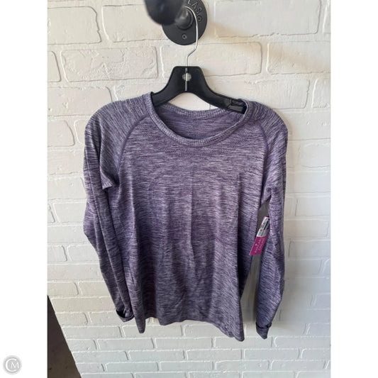 Athletic Top Long Sleeve Crewneck By Lululemon In Purple, Size: M