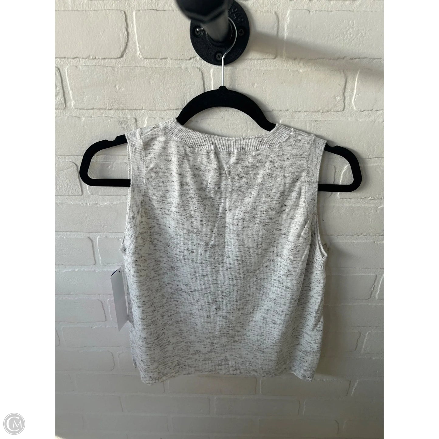 Vest Sweater By Cmc In Tan & White, Size: S